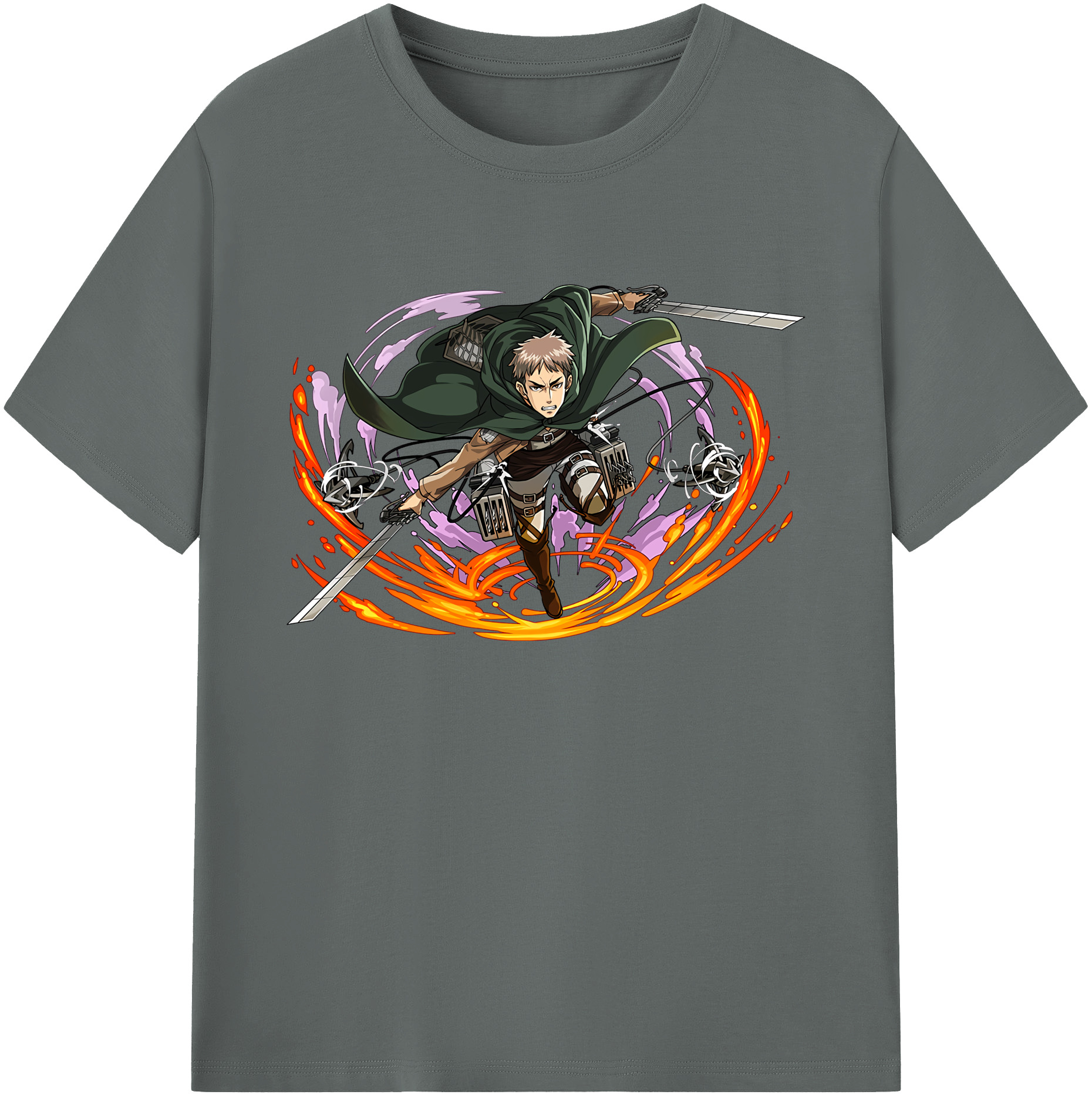 （画像用） 進撃の巨人 ジャン・キルシュタイン Attack on Titan Jean Kirstein 綿100％ メンズ半袖Tシャツ｜肌触りやわらか＆通気性